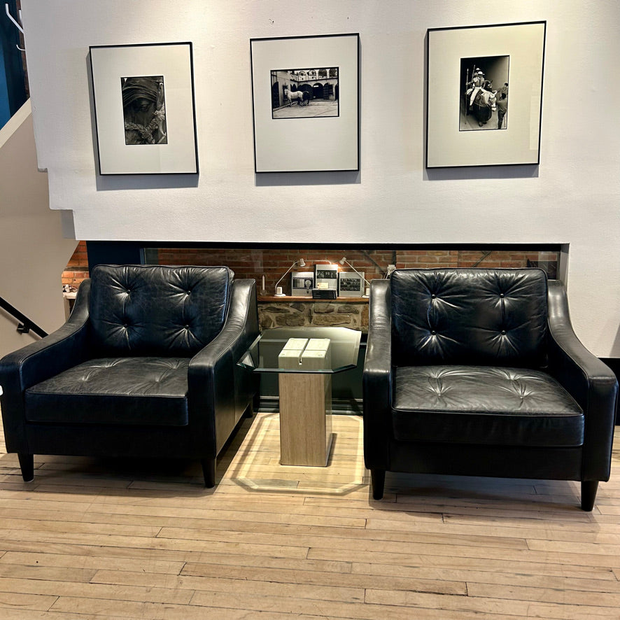 Fauteuil en cuir "Timothy Oulton" - U.K. 2005